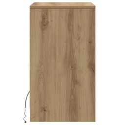 Berkfield Home Bedside Cabinet Artisan oak 38 x 34 x 61 cm Particle board in Brown - thumbnail 7