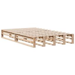 Berkfield Home Bookcase Bed without Mattress 135x190 cm Double Solid Wood Pine in Brown - thumbnail 5