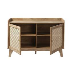 CALICOSY 2-Door Buffet In Rattan Cane, 110 Cm Wide - PALMO in Light Brown - thumbnail 3