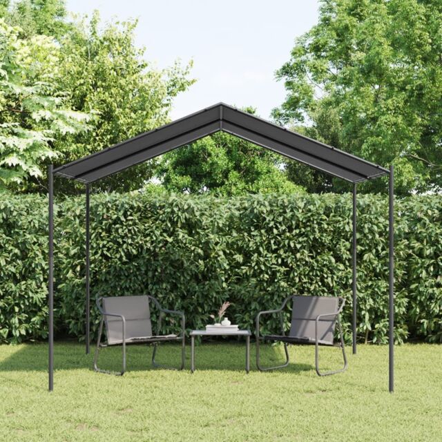 Berkfield Home Canopy Tent Anthracite 3x3 m Steel & Fabric in Black - image 1