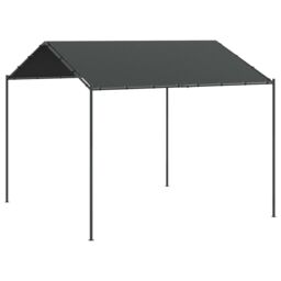 Berkfield Home Canopy Tent Anthracite 3x3 m Steel & Fabric in Black - thumbnail 2