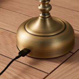Pagazzi Fable Antique Brass Led Rechargeable Touch Table Lamp in Gold - thumbnail 6