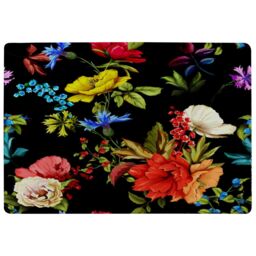 Benjamin Tate Design Bright Vibrant Flowers Rug in Natural - Size: Large - thumbnail 1