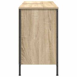 Berkfield Home Basin Cabinet with Drawers Sonoma Oak 90x34.5x60 cm in Brown - thumbnail 7
