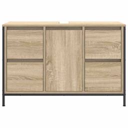 Berkfield Home Basin Cabinet with Drawers Sonoma Oak 90x34.5x60 cm in Brown - thumbnail 6