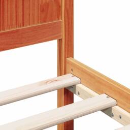 Berkfield Home Pine Wood Bed Frame Wax Brown Solid Pine Wood 150 x 200 cm - thumbnail 8