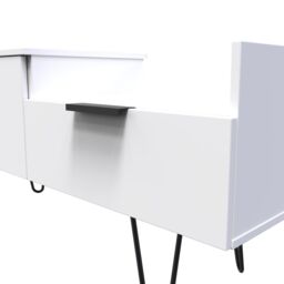 Ready Assembled 2 U Fuji TV Console Unit (Ready Assembled) in White - thumbnail 4
