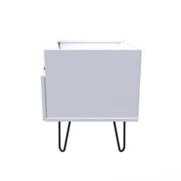Ready Assembled 2 U Fuji TV Console Unit (Ready Assembled) in White - thumbnail 2