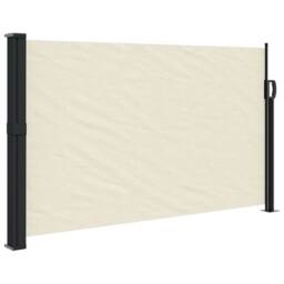 Berkfield Home Retractable Side Awning Cream 120x500 cm - thumbnail 3