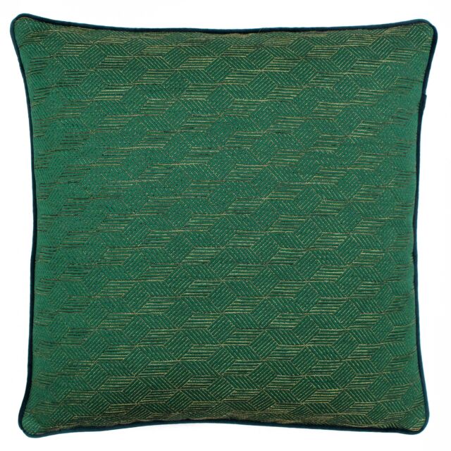 Paoletti Highbury Jacquard Cushion in Emerald - Size: 50 cm x 50 cm - image 1