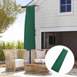 OUTSUNNY Garden Parasol Cover, Outdoor Cantilever Banana Umbrella Protector in Green - thumbnail 1