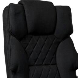 Levede Office Chair Footrest Linen Fabric High Back Swivel 135° Reclining in Grey - thumbnail 6