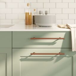 Berkfield Home Cabinet Handles 5 pcs Bronze 224 mm Stainless Steel in Brown