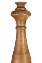 Orsina Antique Style Wooden Table Lamp, Carved Base Bedside Light With Fabric Shade, Classic Desk Lamp Fixture in Natural - thumbnail 2