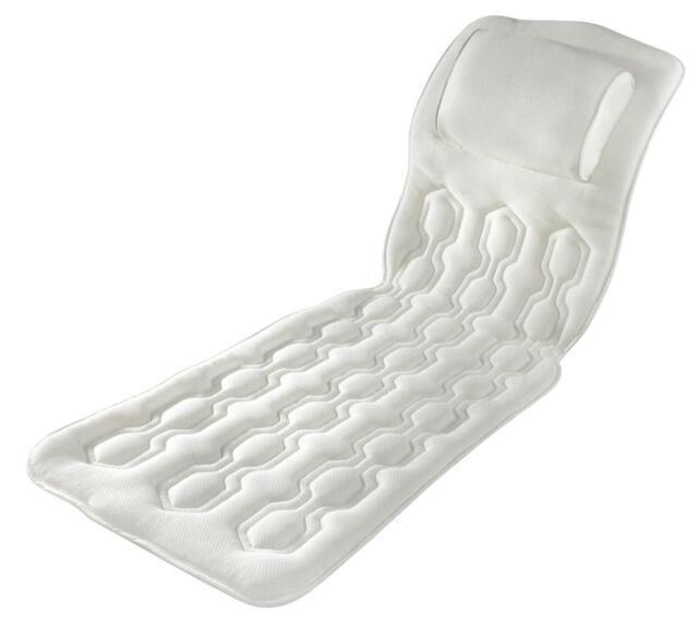 mysmartbuy Full Length Body Bath Pillow - Extra-Long Supportive Bathtub Mat with Headrest & Anti-Slip Suction Cups - 118 x 43 x 3cm - image 1