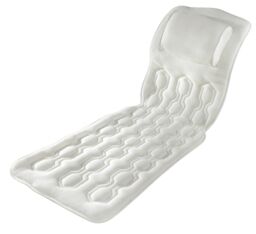mysmartbuy Full Length Body Bath Pillow - Extra-Long Supportive Bathtub Mat with Headrest & Anti-Slip Suction Cups - 118 x 43 x 3cm - thumbnail 1