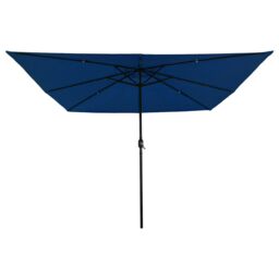 Berkfield Home Square Garden Parasol with LED Lights 295x245 cm in Azure Blue - thumbnail 4