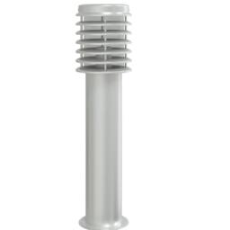Berkfield Home Outdoor Floor Lamp with Outlet Silver 60 cm Stainless Steel - thumbnail 4
