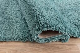 Desire Rugs Modern Elegant Soft Shaggy Rug for Living Rooms - Stylish Area Rugs in Duck Egg Blue - Size: 60 cm x 110 cm - thumbnail 4