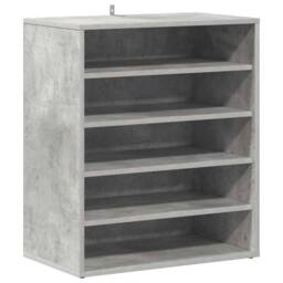 Berkfield Home Shoe Cabinet Concrete Grey 60x35x70 cm Engineered Wood - Size: 60 x 35 x 70 cm - thumbnail 3