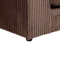 SquareBoxx Lennox Jumbo Cord Corner Sofa Right Hand Facing Chaise in Chocolate - thumbnail 5