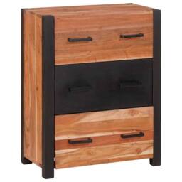 Berkfield Home Beautiful Buffets & Sideboards Brown 55 x 30 x 75 cm Solid acacia wood - thumbnail 1