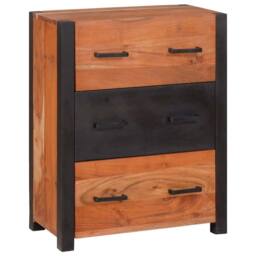 Berkfield Home Beautiful Buffets & Sideboards Brown 55 x 30 x 75 cm Solid acacia wood - thumbnail 2