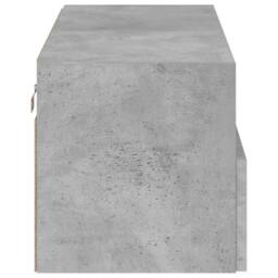 Berkfield Home TV Wall Cabinet Concrete Grey 80x30x30 cm Engineered Wood - Size: 80 x 30 x 30 cm - thumbnail 9