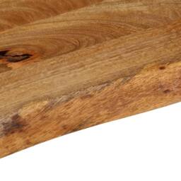 Berkfield Home Table Top Live Edge 80x40x3.8 cm Solid Wood Mango in Brown - thumbnail 7