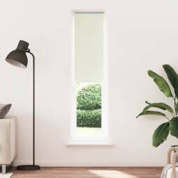 Berkfield Home Roller Blind Blackout Marine 110x150 cm Fabric Width 105.7 cm Pol… in Off-White - thumbnail 2