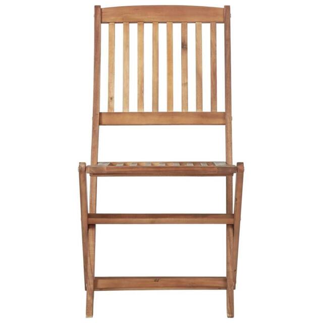 Berkfield Home Durable Folding Outdoor Chairs 2 pcs Solid Acacia Wood in Brown - image 1