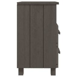 Berkfield Home Bedside Cabinets HAMAR 2 pcs Light Grey 40x35x62 cm Solid Wood - Size: 40 x 35 x 62 cm - thumbnail 5