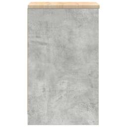 Berkfield Home Durable Garage Storage Cabinet Concrete Grey 40x51x85 cm Solid Wo - Size: 40 x 51 x 85 cm - thumbnail 7