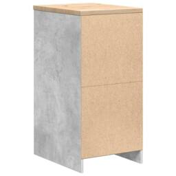 Berkfield Home Durable Garage Storage Cabinet Concrete Grey 40x51x85 cm Solid Wo - Size: 40 x 51 x 85 cm - thumbnail 8