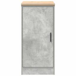 Berkfield Home Durable Garage Storage Cabinet Concrete Grey 40x51x85 cm Solid Wo - Size: 40 x 51 x 85 cm - thumbnail 6