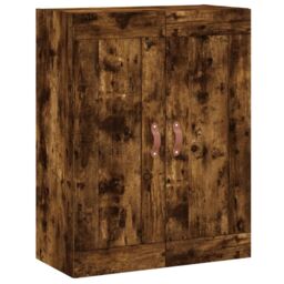 Berkfield Home Wall Mounted Cabinet Smoked Oak 69.5x34x90 cm Engineered Wood in Brown - thumbnail 2