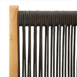 Berkfield Home Reclining Garden Chairs 8 pcs Black Solid Wood Acacia - thumbnail 9