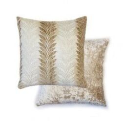 New Edge Blinds Trellis Cushion Cover in Natural - Size: 43 cm x 43 cm