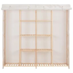 Berkfield Home Wardrobe White 173x40x170 cm Fabric - Size: 173 x 40 x 170 cm - thumbnail 2
