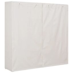 Berkfield Home Wardrobe White 173x40x170 cm Fabric - Size: 173 x 40 x 170 cm - thumbnail 3