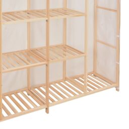 Berkfield Home Wardrobe White 173x40x170 cm Fabric - Size: 173 x 40 x 170 cm - thumbnail 4