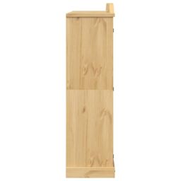 Berkfield Home Wardrobe Corona 194x52x186 cm Solid Wood Pine in Brown - Size: 194 x 52 x 186 cm - thumbnail 5