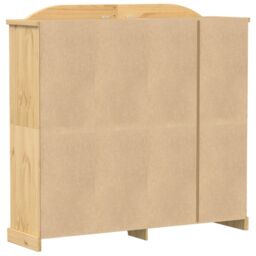 Berkfield Home Wardrobe Corona 194x52x186 cm Solid Wood Pine in Brown - Size: 194 x 52 x 186 cm - thumbnail 6