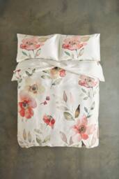 Deyongs Poppy Field Printed Cotton Sateen Duvet Set - Size: Double - thumbnail 3