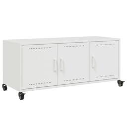 Berkfield Home TV Cabinet White 100.5x39x43.5 cm Steel