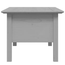 Berkfield Home Coffee Table BODO Grey 100x55x45 cm Solid Wood Pine - Size: 100 x 55 x 45 cm - thumbnail 5