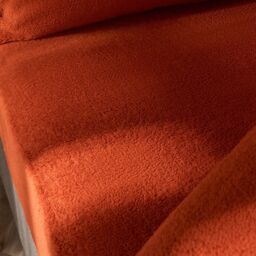 OHS Teddy Fleece Thermal Fitted Bed Sheet in Burnt Orange - Size: King Fitted - thumbnail 2