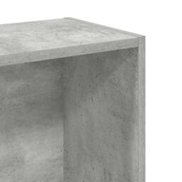 Berkfield Home Decorative Bookshelf Concrete Grey 80x24x75 cm Engineered Wood - Size: 80 x 24 x 75 cm - thumbnail 8
