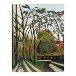 Artery8 Henri Rousseau Framed Wall Art Print The Banks of the Bievre in Green - Size: A4 - thumbnail 3