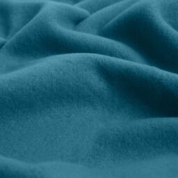 OHS Warm Plain Fleece Throw Over Bed Blanket in Teal - Size: 120 cm x 150 cm - thumbnail 4